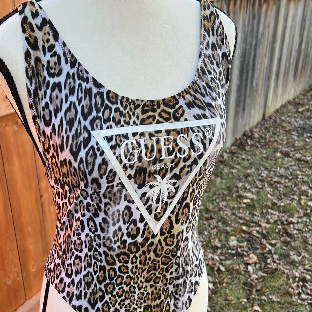 Guess Leopard Print Swimsuit